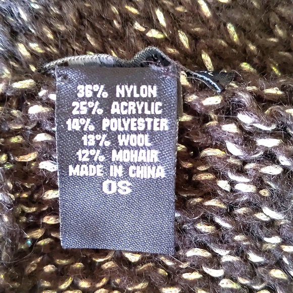 NWT. Victoria Secret Wool/Mohair blended hat, scarf, gloves set with sparkling. - Picture 3 of 3